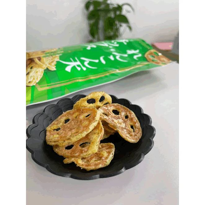Daiko Foods Nori Renkon Chips Salted Nori Seaweed Lotus Root Snack (Pack of 10) - Image 2