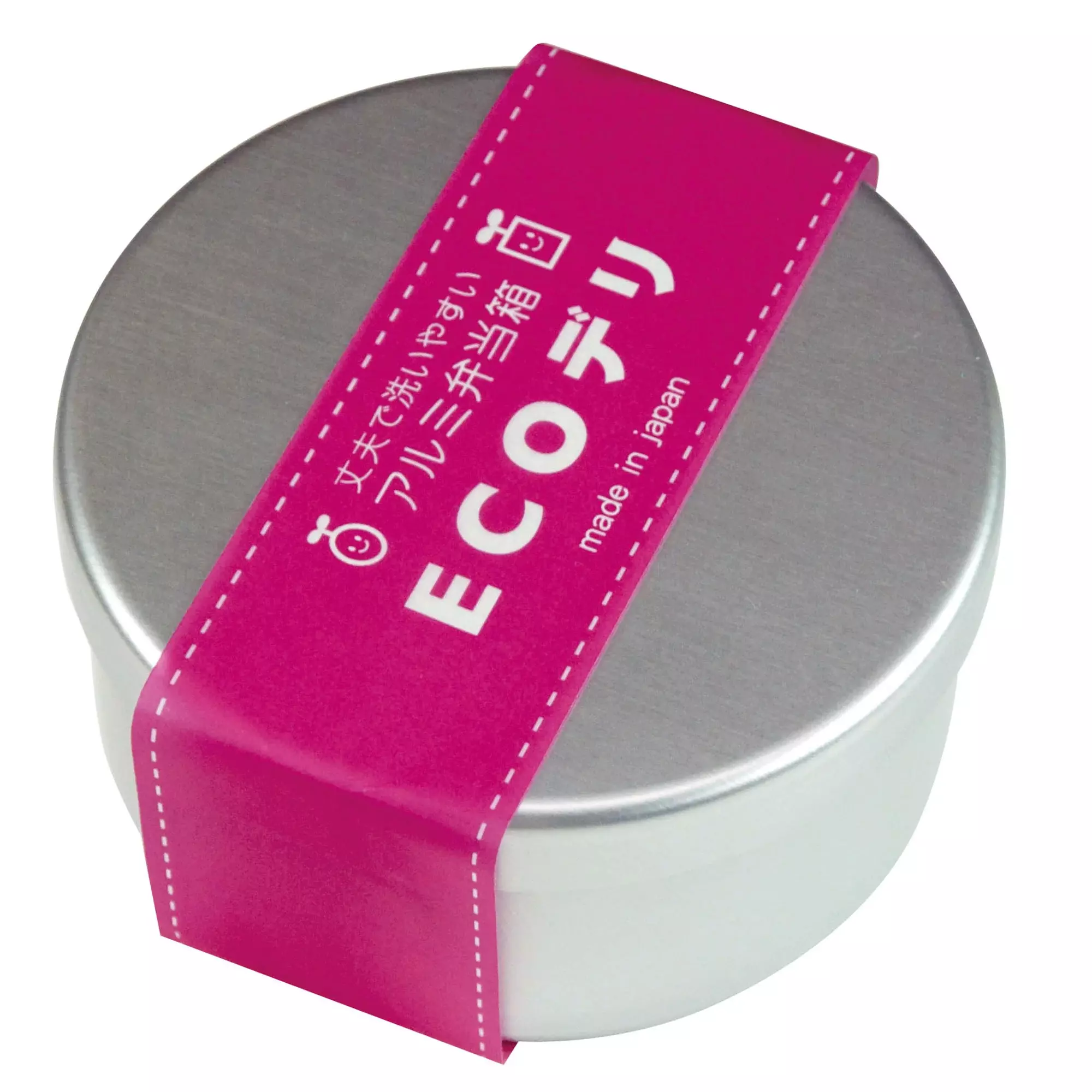 Eco Deli Round Bento Box Easy-to-Clean Aluminum Lunch Box 400ml