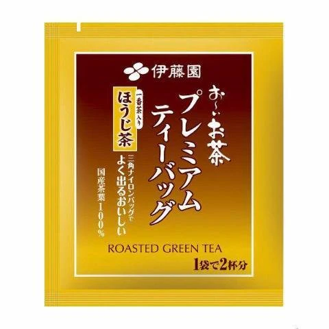 Itoen Oi Ocha Hojicha Premium Roasted Green Tea 50 Bags - Image 2