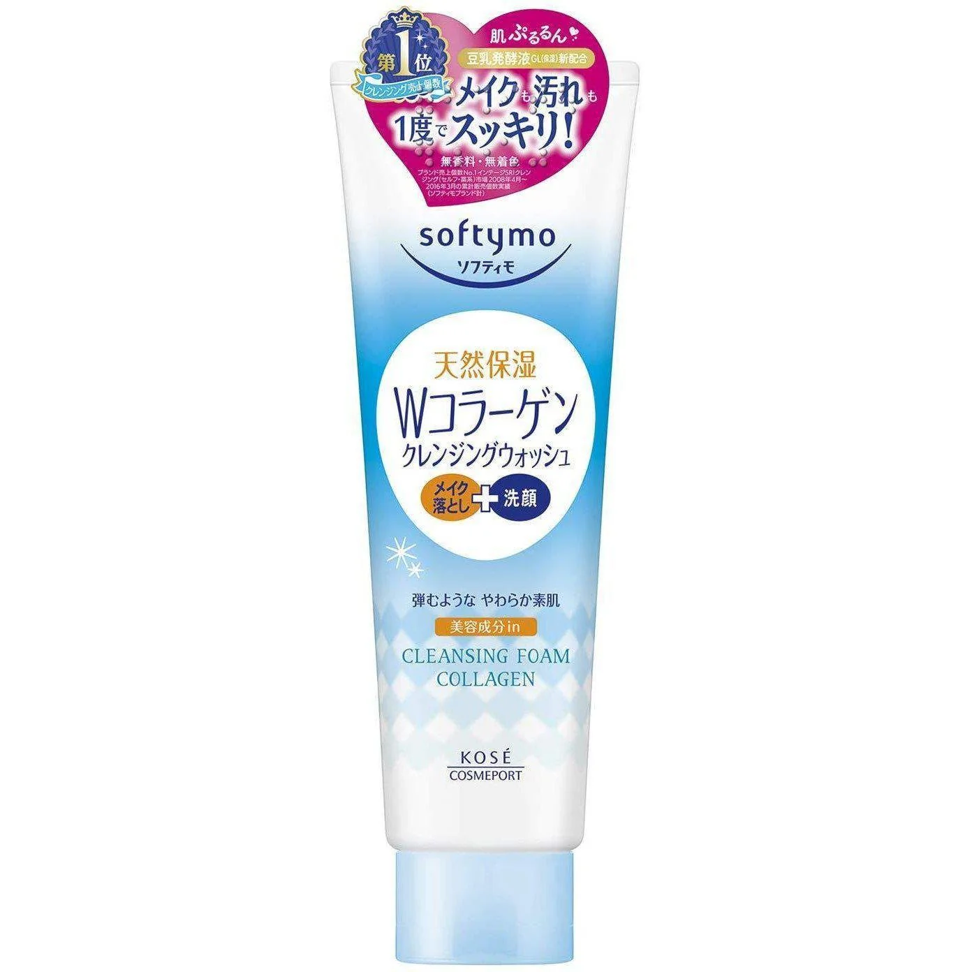 Softymo Cleansing Foam Collagen Rich Foaming Facial Cleanser 190g