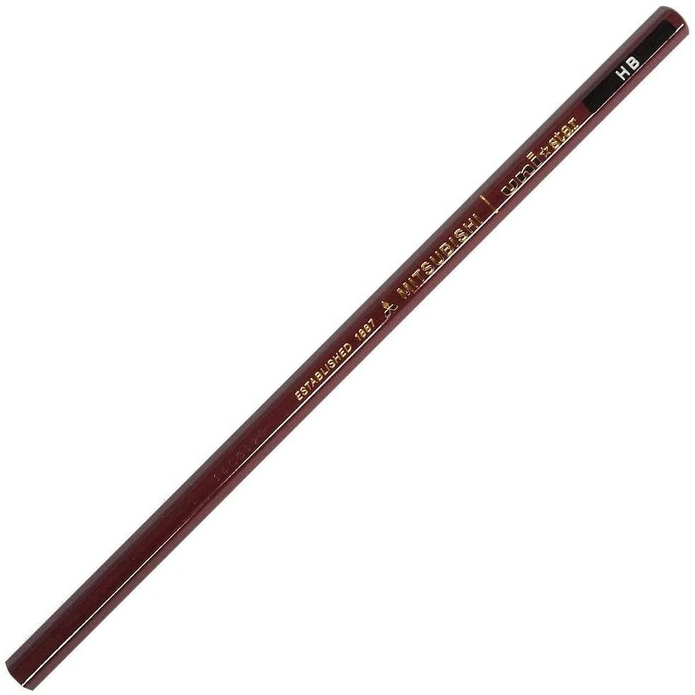 uni Mitsubishi Star Japanese Graphite Pencils HB 12 Pieces - Image 2