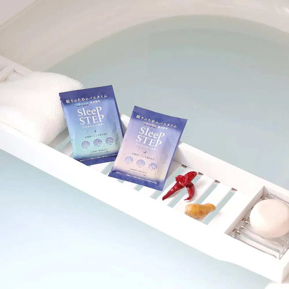 Sleep Step Bath Salt Clear Beauty Refreshing Herbal Bergamot 45g - Image 4