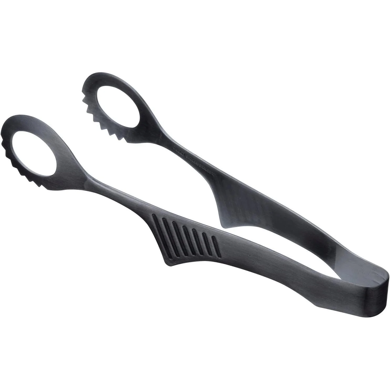 Todai Matte Black Stainless Steel Buffet Clever Tongs 218mm