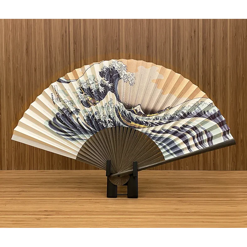 Yamani Kabuki Actor Ebizo Design Japanese Sensu Folding Fan 22.5cm - Image 3